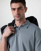 Short Sleeve Feather Polo